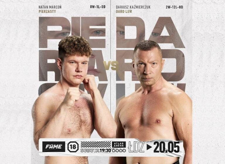 Dariusz Daro Lew Kazmierczuk vs Natan Marcon na gali FAME MMA 16
