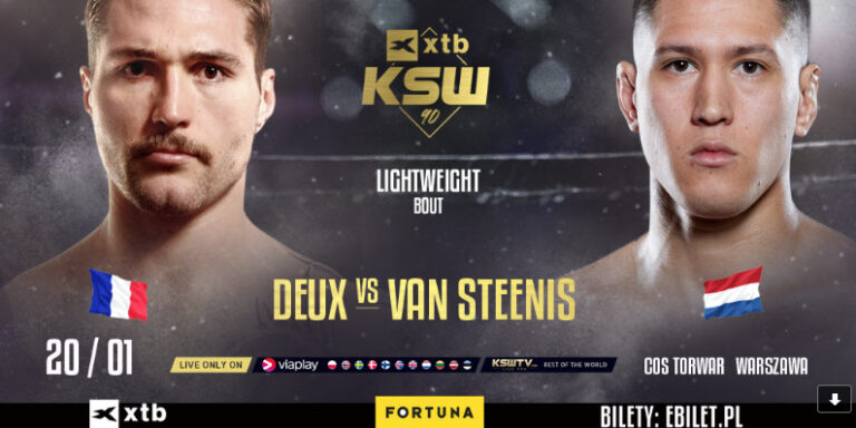 Deux vs. Van Steenis. Dwa europejskie talenty zetrą się na XTB KSW 90