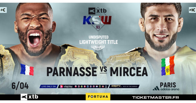 Parnasse vs. Mircea. Starcie mistrzów walką wieczoru XTB KSW 93 w Paryżu